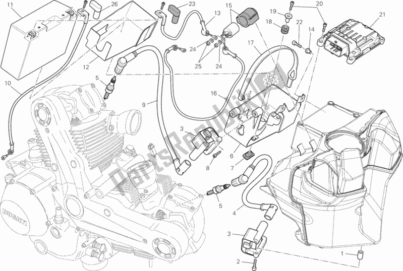 Wszystkie części do Bateria Ducati Monster 796 ABS 2013